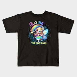 Gaying the Pray Away - Funny LGBTQ Kids T-Shirt